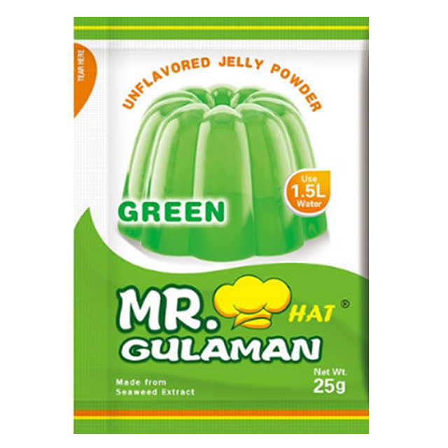 Mr. Gulaman Green (Unflavoured Jelly Powder 25g)