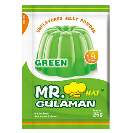 Mr. Gulaman Green (Unflavoured Jelly Powder 25g)
