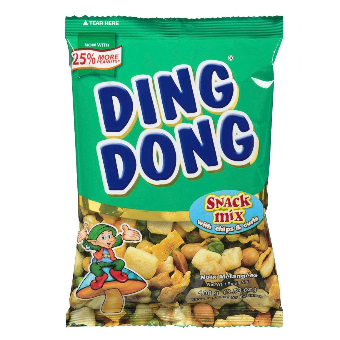 Ding Dong Snack Mix with Chips and Curls 100g per Bag