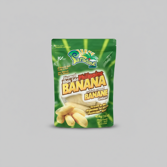 Paradise Frozen Steamed Golden Saba Banana, 454g